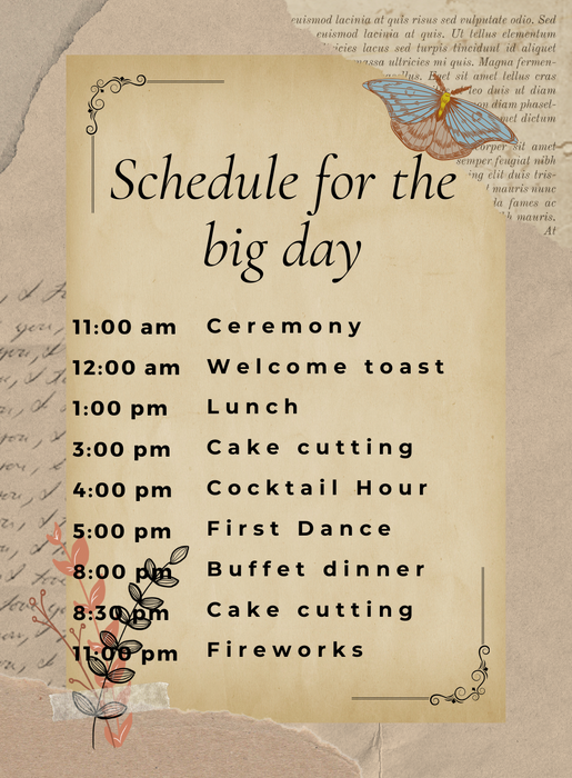 Watercolor Butterflies Wedding Itinerary-AAWII021