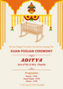 Golden Cradle Kuan Poojan Invitation-AAKUI001