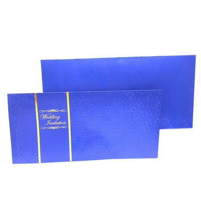 Blue Box Invitation Card-King of Cards