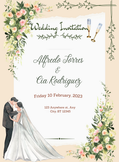 White Minimmalist Wedding Invitation-EINK0054