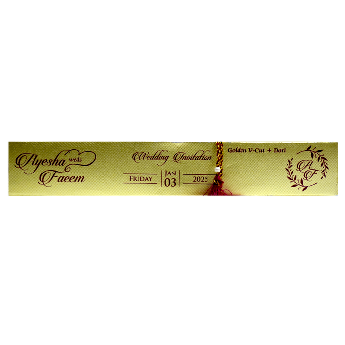 Orange Velvet Scroll Card-King of Cards