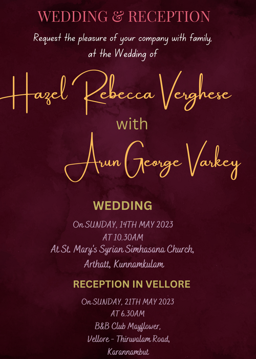 Wedding Invitation Navy Flower Watercolor-EINK0015