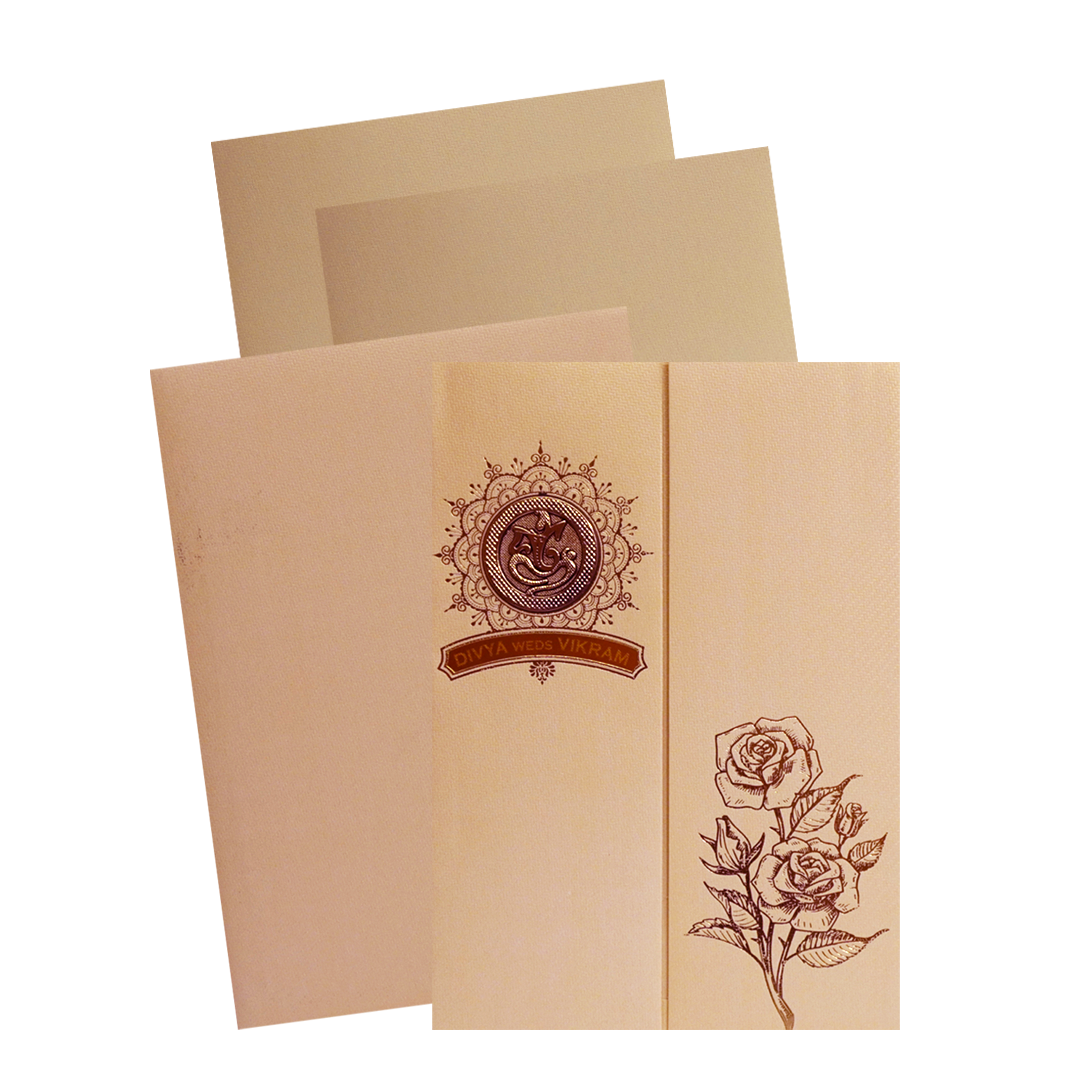 Make your event special with our exclusive Cream Ganesha Door Wedding Card. Shop now! ?WhatsApp Support ?Express Delivery.