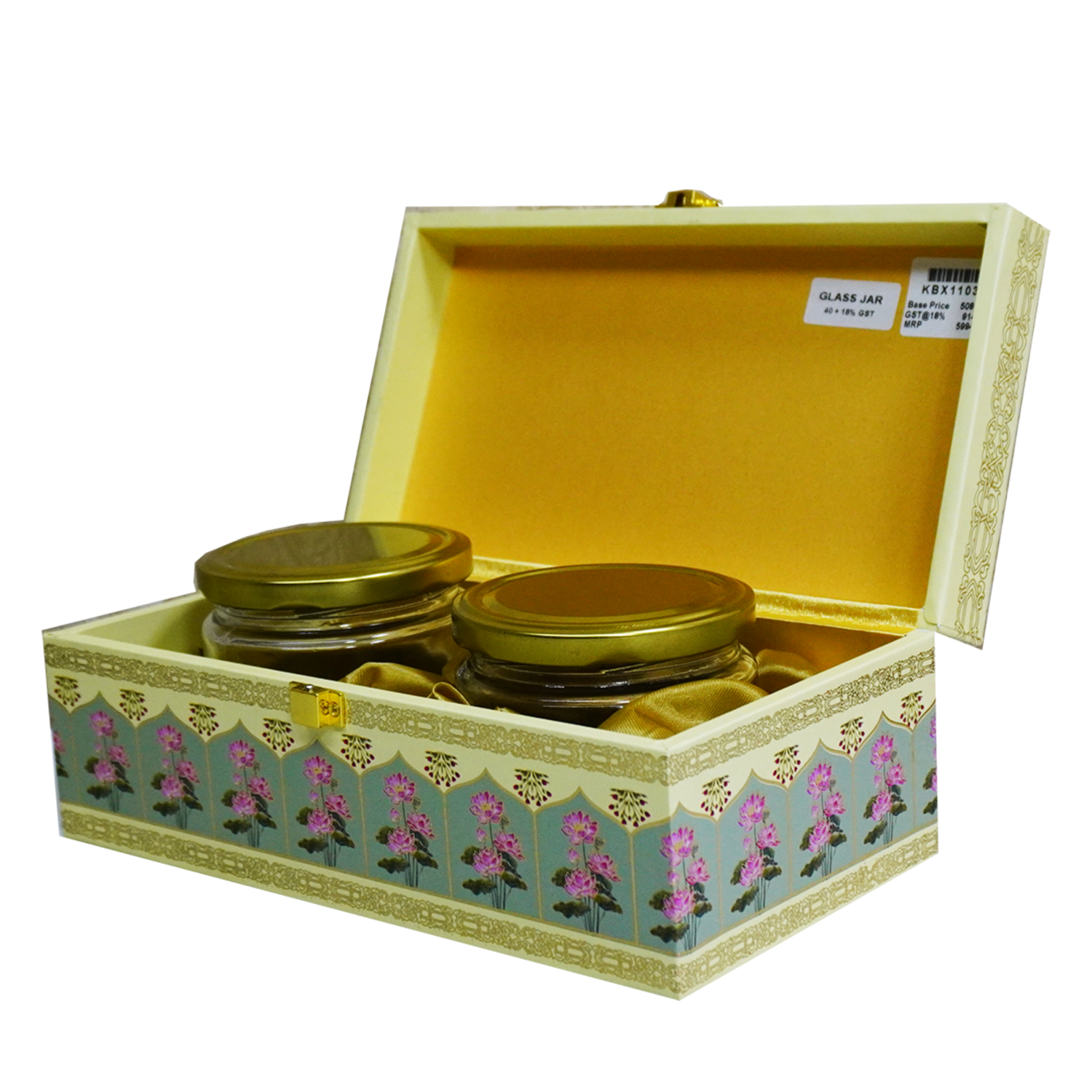 Green Royal Garden Box Invitation-KBX1103