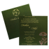 Dark Green Single Sheet Invitation-King of Cards