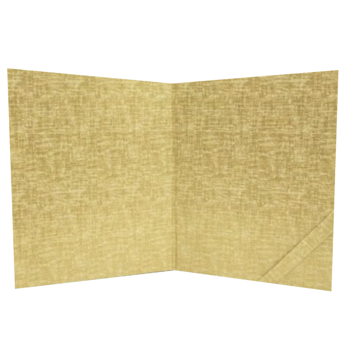 Brown Gold Premium Padded Stiff Board Invitation Card With Ganesha-KNPS9512N-King of Cards