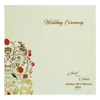 Yellow Designs Padded Wedding Card-KBM04790