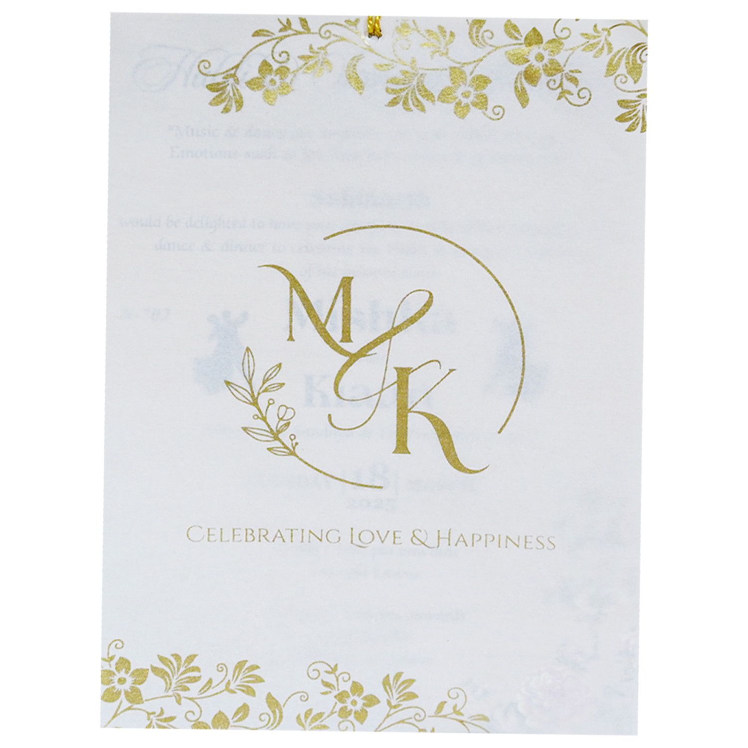 Light Lime Green MDF Invitation-KVN07020