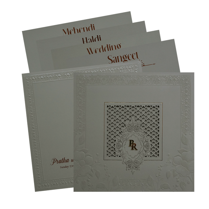 Light Gray MDF Marriage Card-King of Cards