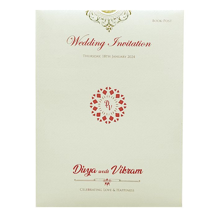 White Door Type Unique Invitation Card-King of Cards