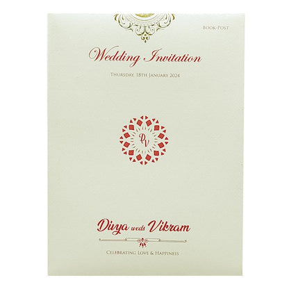 White Door Type Unique Invitation Card-King of Cards