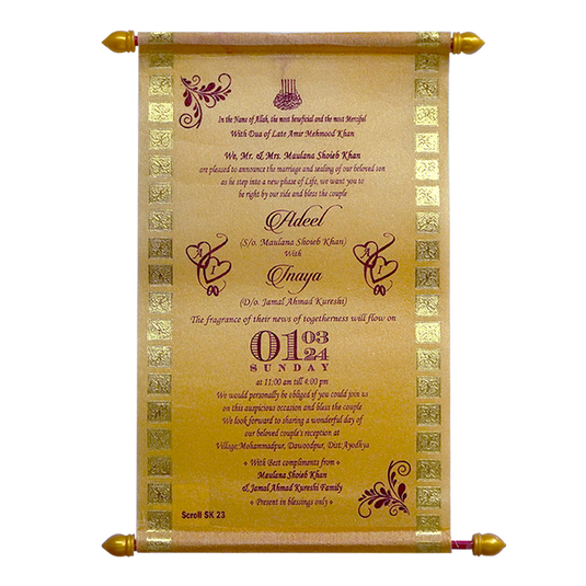 Light Orange Scroll Card | King of Cards