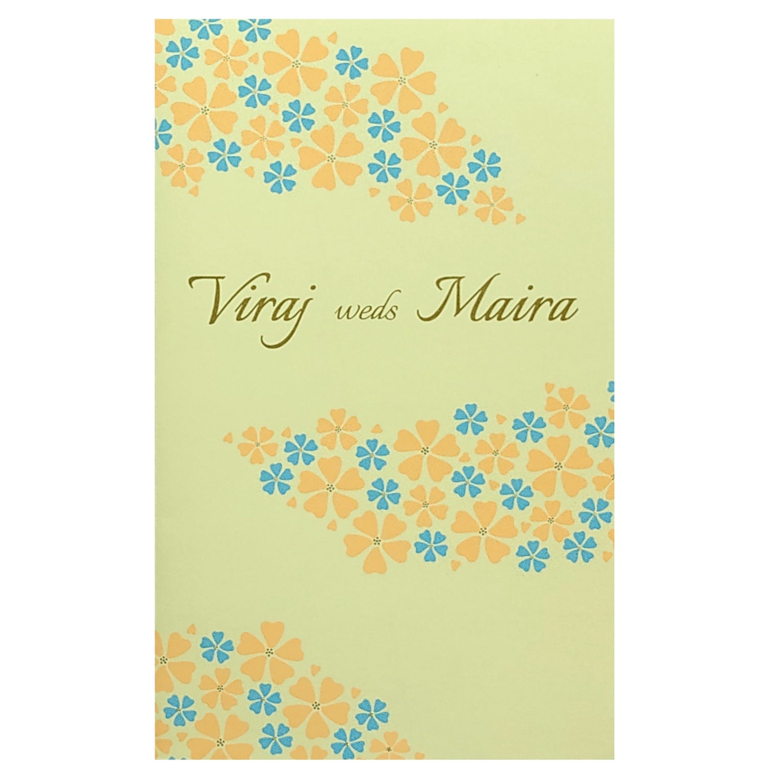 Beige Floral Invitation Card-King of Cards