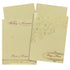 Fabulous Pale Yellow Shading With Blossom Theme Wedding Card - KND8003C