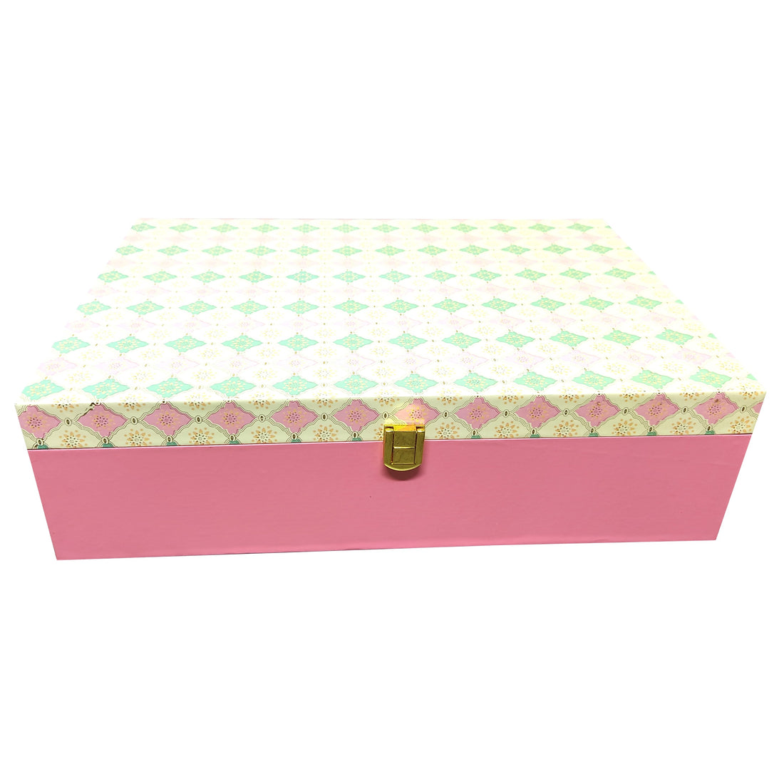 Pink And Green Large Box Invitation-KBX0603-King of Cards