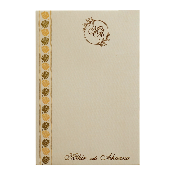 Creamy Pink Single Card Invitation-King of Cards