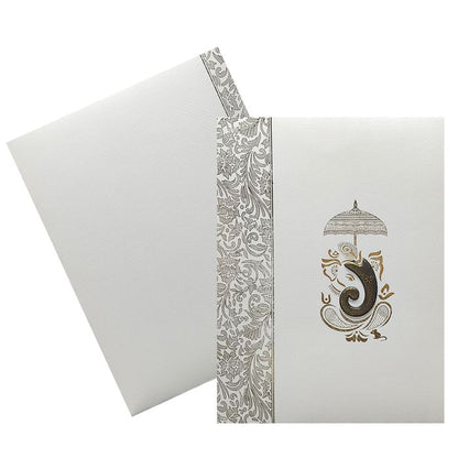 Grey Ganesha Wedding Invitation Card-King of Cards