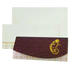 Selling White floral border envelope with ganesha print violet cover invitation card online. Buying invitation cards made easy with King of Cards! &