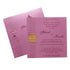 Dark Pink Single Sheet Invitation Card-King of Cards