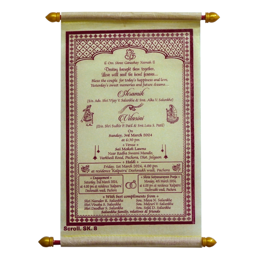 Neon Beige Scroll Card-King of Cards