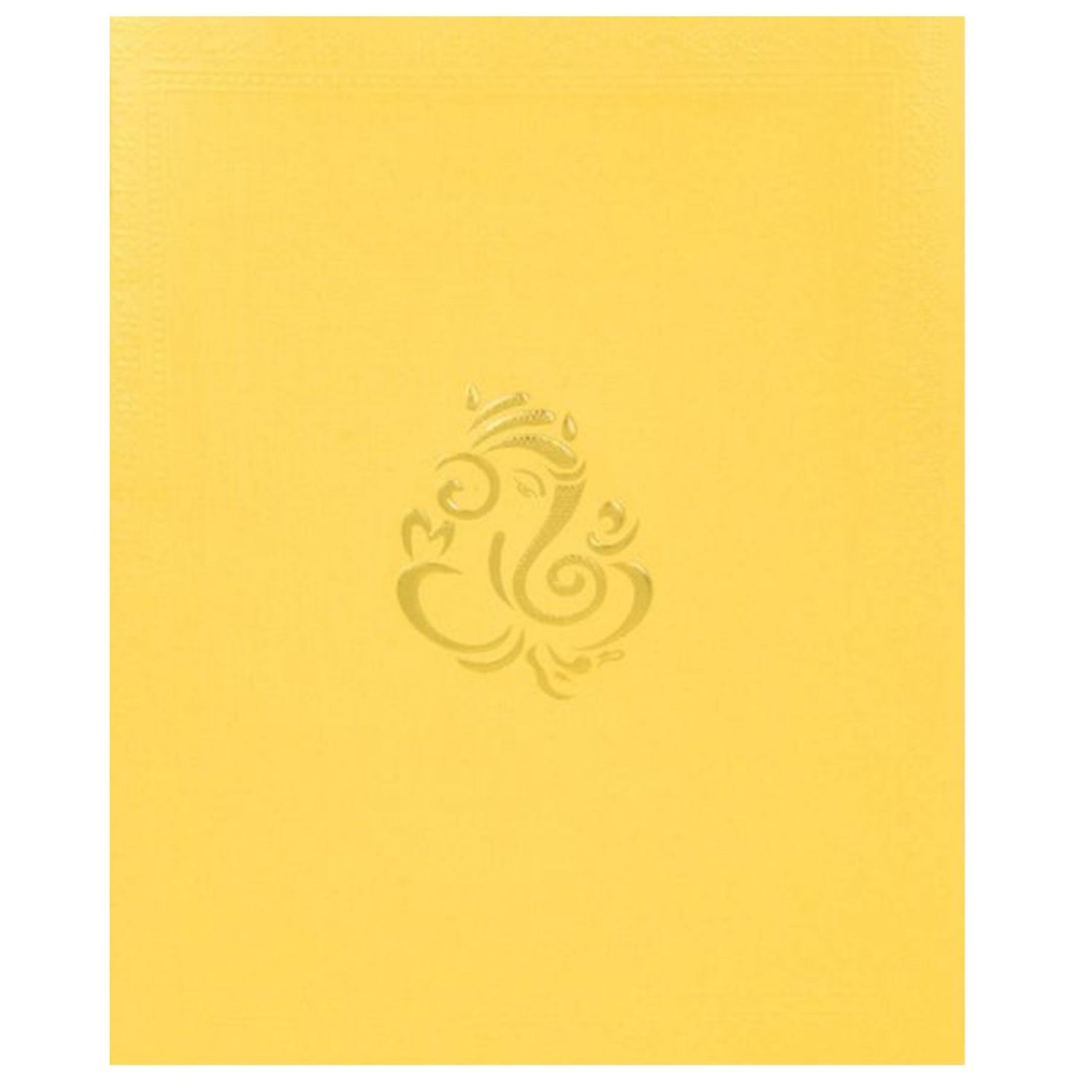 Yellow Metallic Wedding Invitation