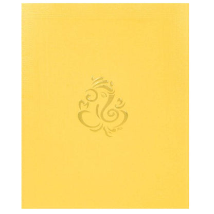 Yellow Metallic Wedding Invitation