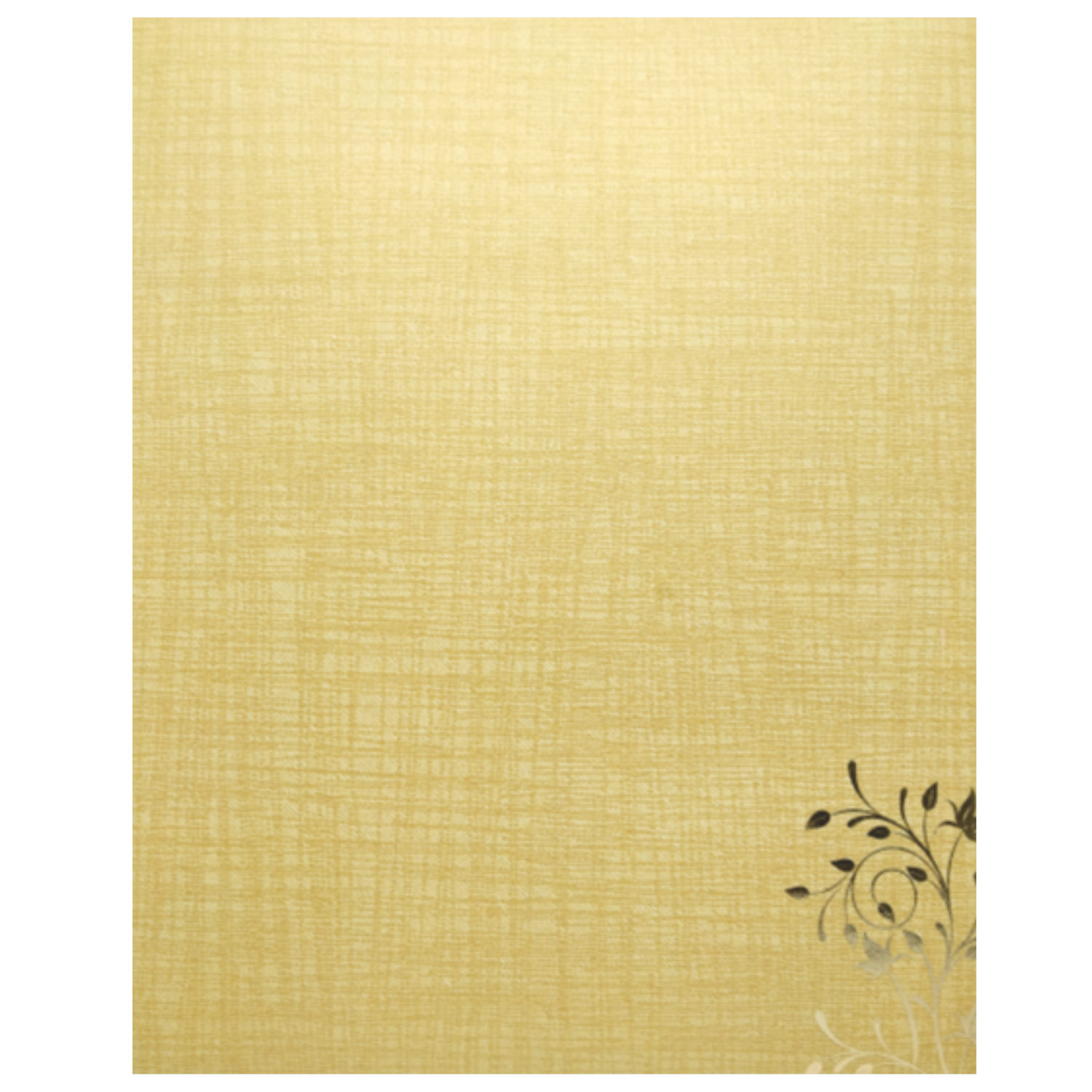 Brown Gold Jumbo Metallic Floral Print In Gold Foiling-KNK50260-King of Cards