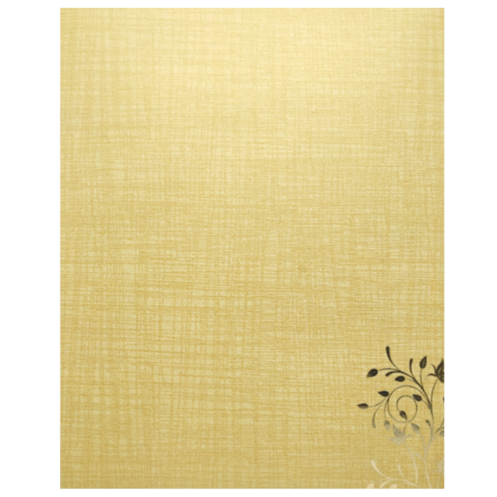 Brown Gold Jumbo Metallic Floral Print In Gold Foiling-KNK50260-King of Cards