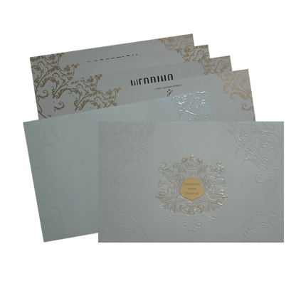 Grey Marriage Invitation-King of Cards