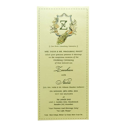 Invitation Card - KRCS6281-King of Cards