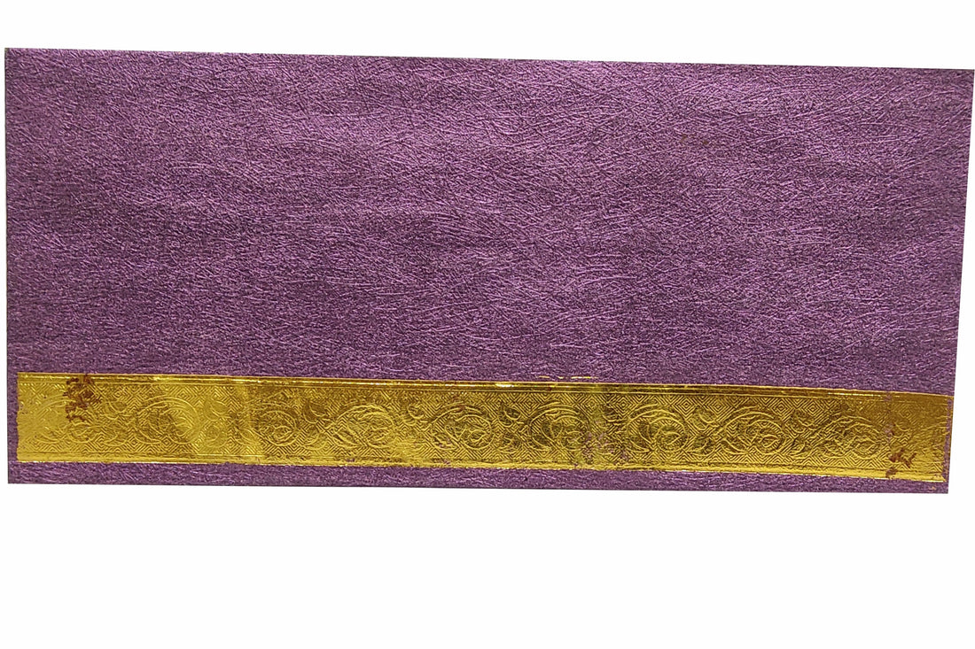Violet And Gold Border Design Money Envelope CXP151-King of Cards