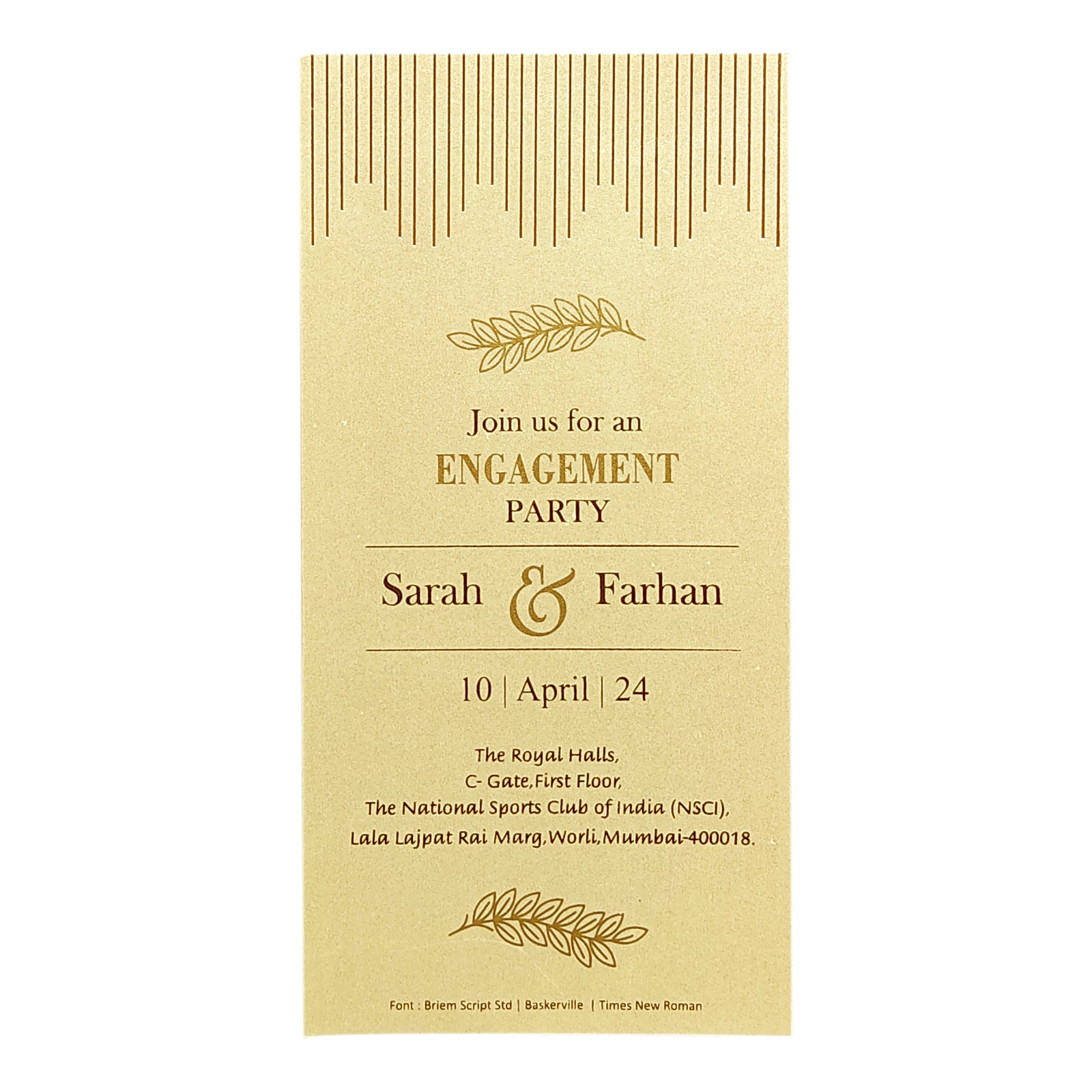 Invitation Card - KRCS6511
