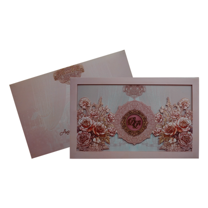 Cream Premium Padded Wedding Invitation-King of Cards