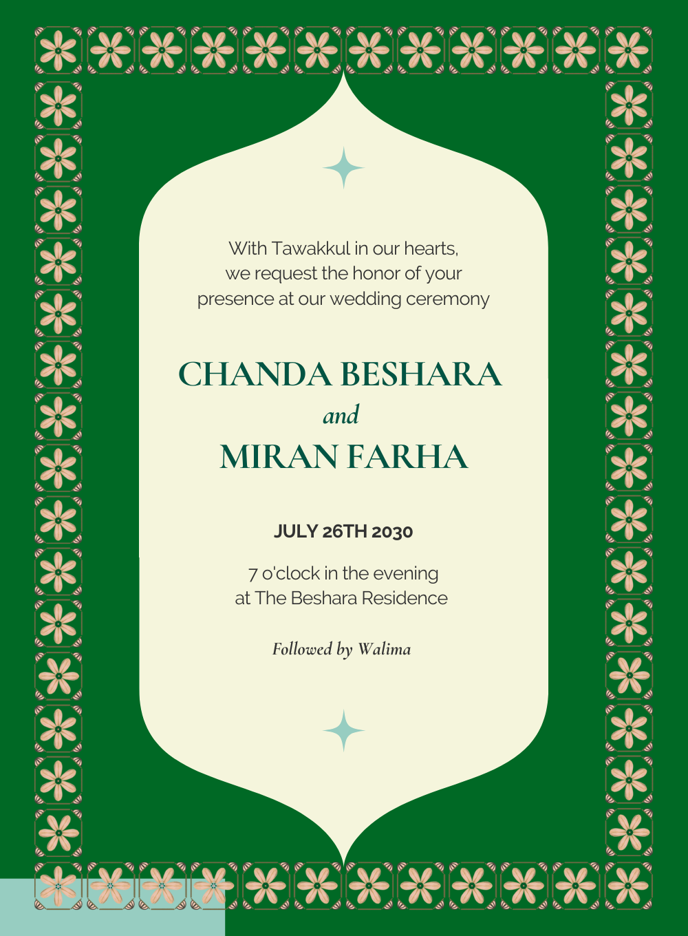Green Designed Muslim Wedding-AAMWI015