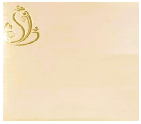 Red Ganesha Square Invitation-CXP141