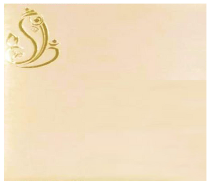 Red Ganesha Square Invitation-CXP141