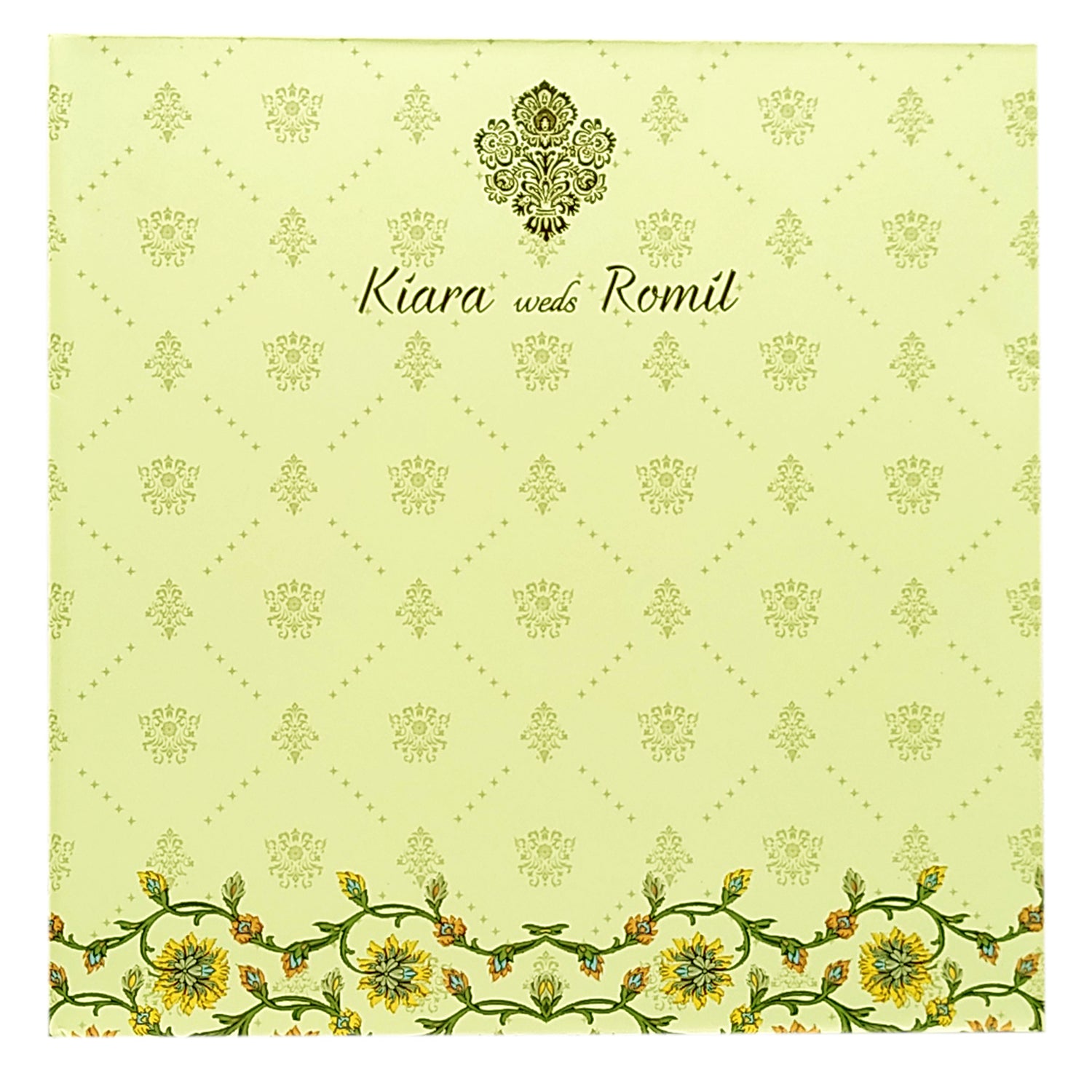 Light Olive Green Invitation-KRC29610