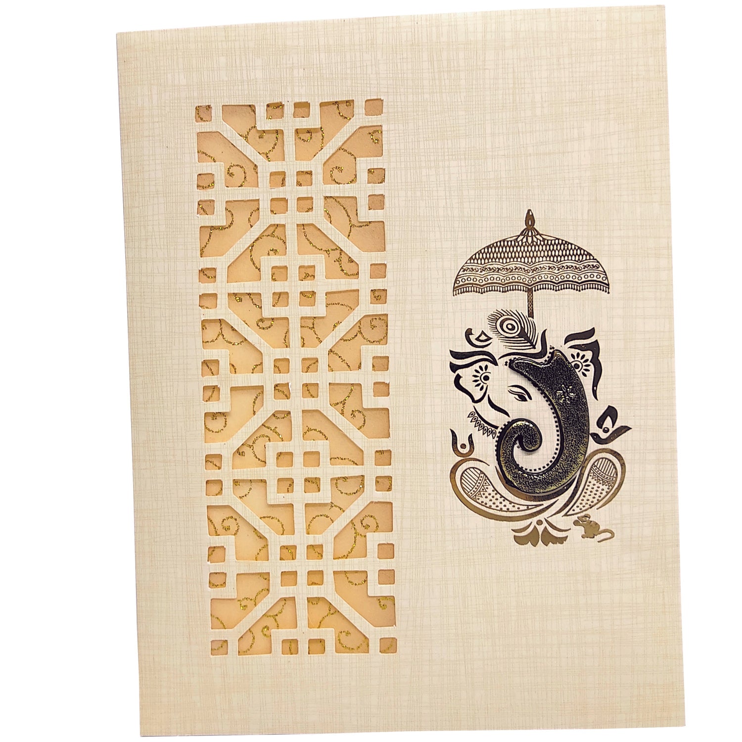 Grey Traditional Invitation Card-King of Cards