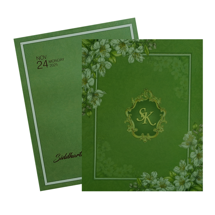 Lemon Grass Floral Invitation-King of Cards
