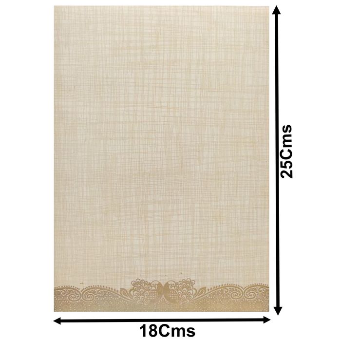 Sandal Metallic Umbrella And Ganesha In Gold Foiling-KNCP25SG-King of Cards