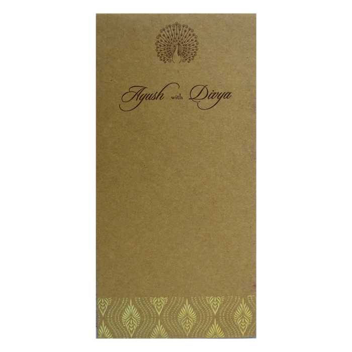 Khaki Brown Single Sheet Card-King of Cards