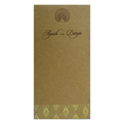 Khaki Brown Single Sheet Card-King of Cards