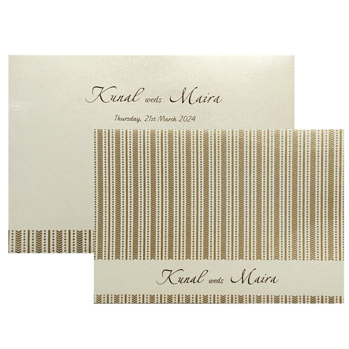 Grey Gold Design Invitation Card-King of Cards