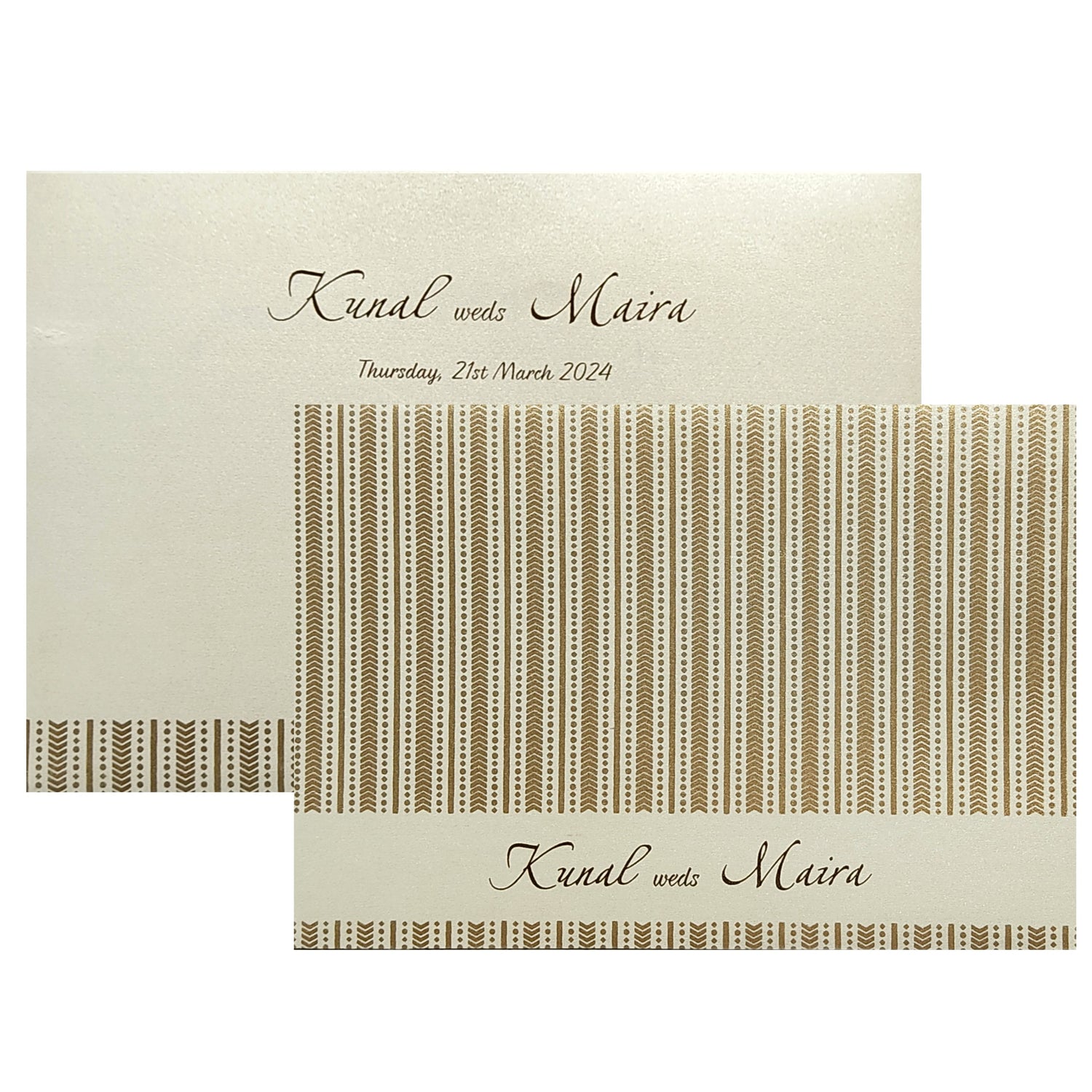 Grey Gold Design Invitation Card-King of Cards