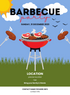 Blue Outdoor Picnic Barbeque Party Invitation-AABBQ002