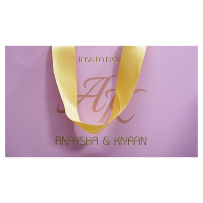 Pastel Pink Luxury Wedding Box-King of Cards