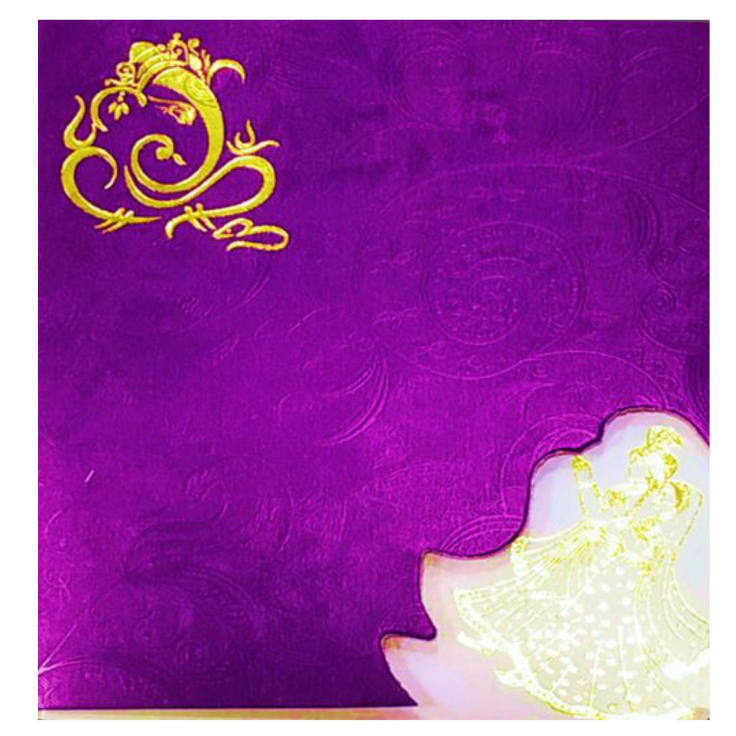 Purple Invitation Card