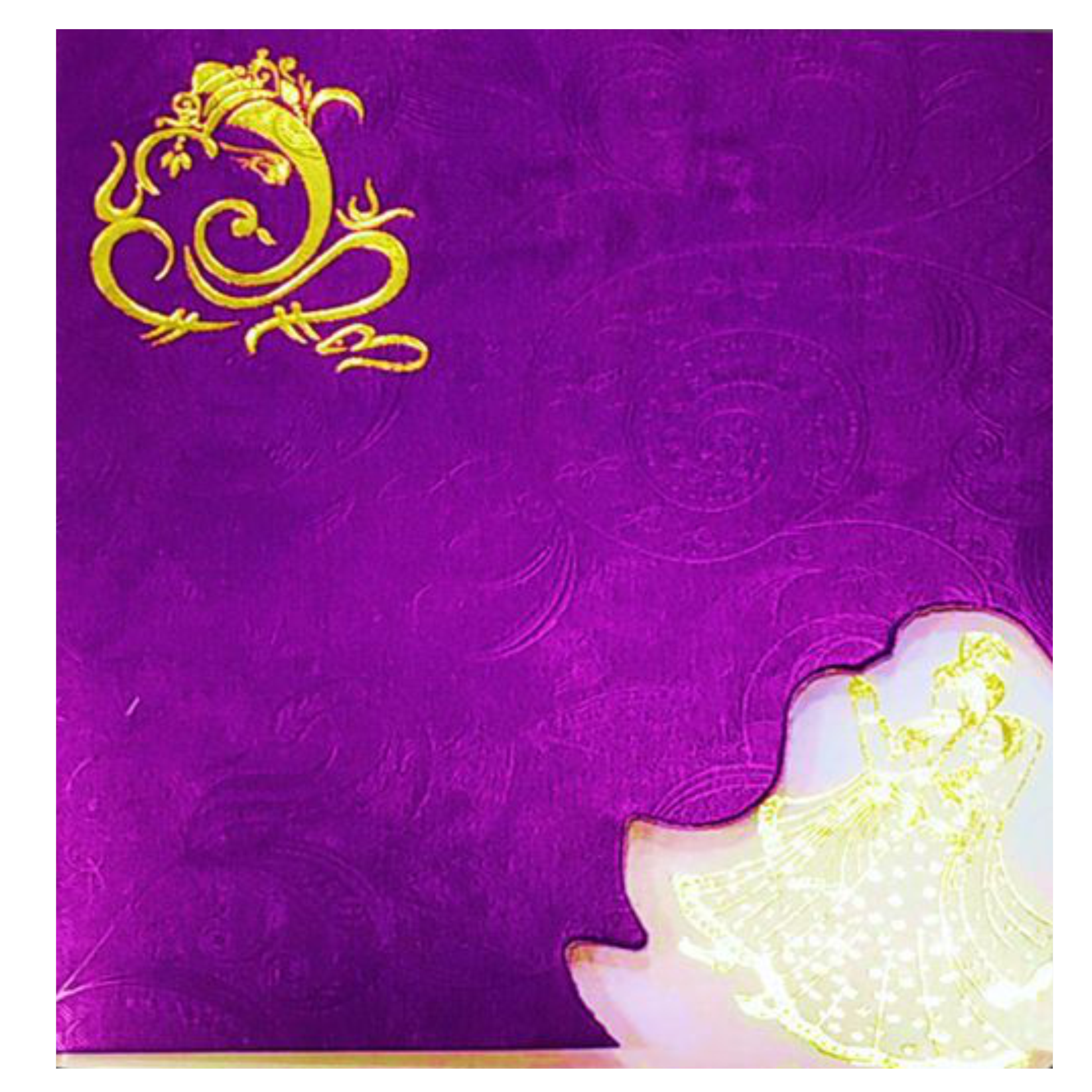 Purple Invitation Card