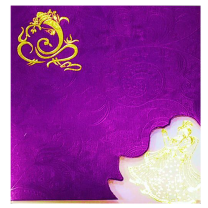 Purple Invitation Card