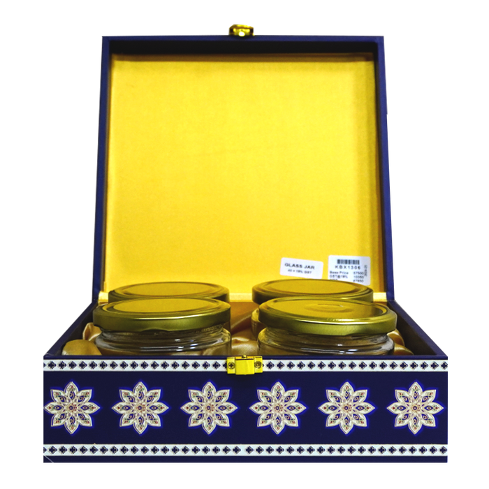 Blue Mandala Jar Box Invitation-King of Cards